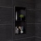 Alfi Brand 12" x 24" Brushed Black PVD Stainless Steel Double Shelf Shower Niche ABNP1224-BB - alternate 1